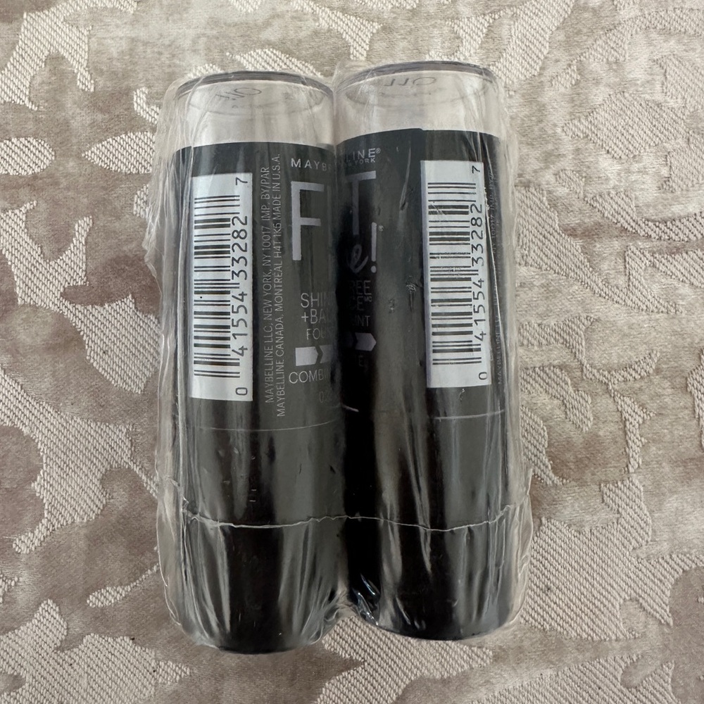 Two Maybelline fit me shine free + balance foundation in shade 110
